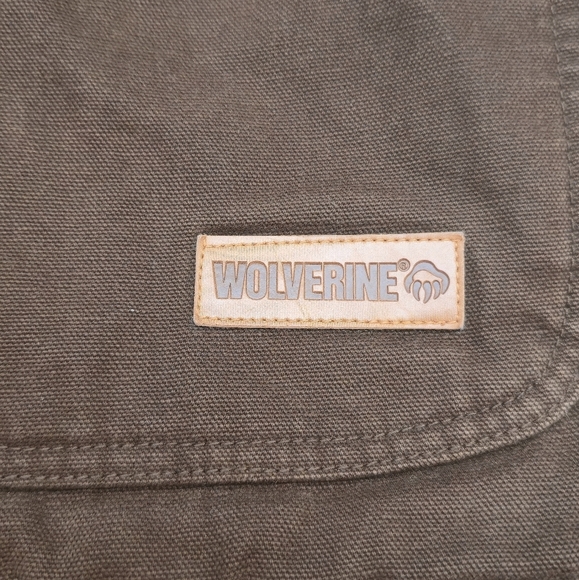 Wolverine Brown Insulated Coat Button Up Collard Size Medium - Picture 3 of 16